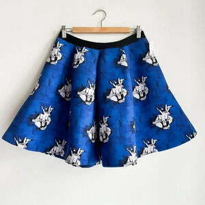 Iceberg Bugs Bunny Print Mini Skater Skirt M